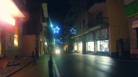 Christmas street Stock Footage 32282864