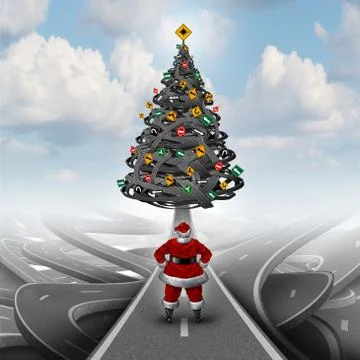 Christmas Stress Guide 스톡 일러스트