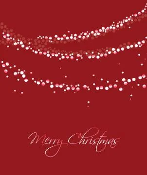 Christmas string lights Stock Illustration