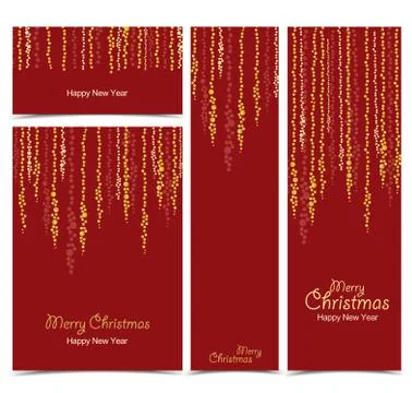 Christmas string lights Stock Illustration