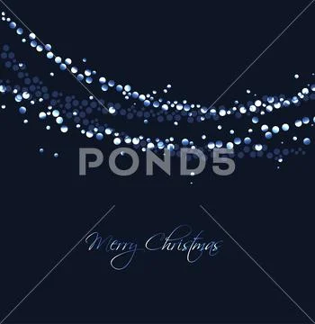 Christmas string lights Stock Illustration