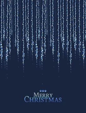 Christmas string lights Stock Illustration