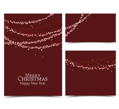 Christmas string lights Stock Illustration