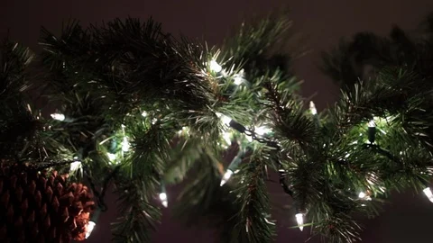 Christmas string lights left to right garlen Stockbeeldmateriaal 96539375