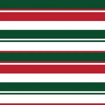 Christmas Stripe seamless pattern background in horizontal style Stock Illustration