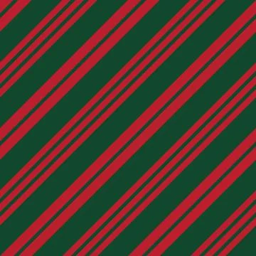 Christmas Stripe seamless pattern background in diagonal style Stock Illustration