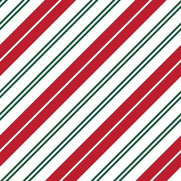 Christmas Stripe seamless pattern background in diagonal style Stock Illustration