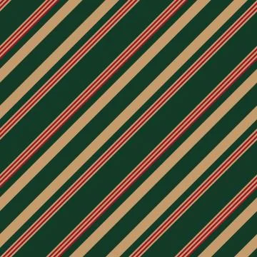 Christmas Stripe seamless pattern background in diagonal style Stock Illustration