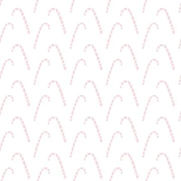 Christmas sugar cane seamless pattern Stock Illustration