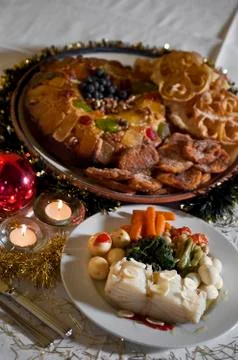 Christmas supper Stock Photos
