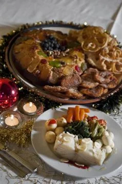 Christmas supper Stock Photos