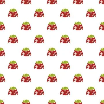 Christmas sweater pattern creating a festive holiday background Illustrazione stock
