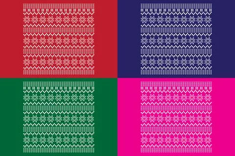 Christmas Sweater Pattern Illustrazione stock