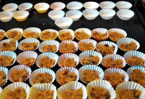 Christmas sweets cups Stock Photos