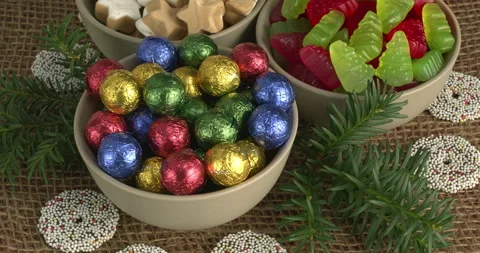 Christmas sweets. Stock Footage 282108833