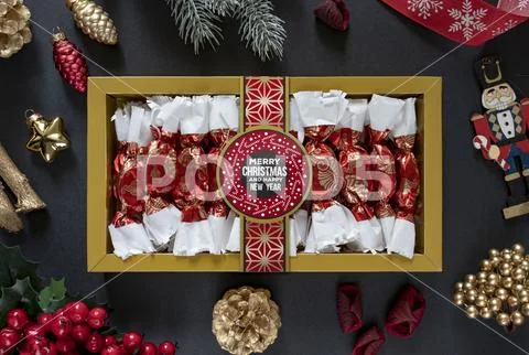 Christmas sweets mockup PSD Template