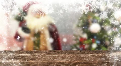 Christmas table background Stock Photos