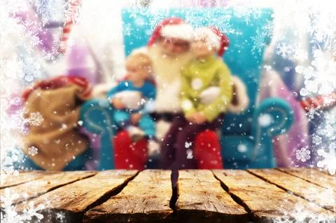 Christmas table background Stock Photos