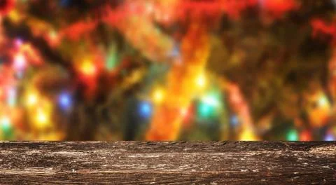 Christmas table background Stock Photos