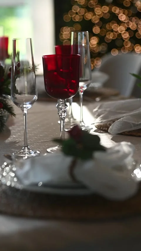 Christmas table Stock Footage 309567255