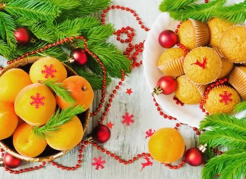 Christmas table Stock Photos