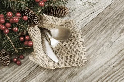 Christmas table Stock Photos