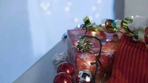 Christmas table slider Stock Footage 95644897