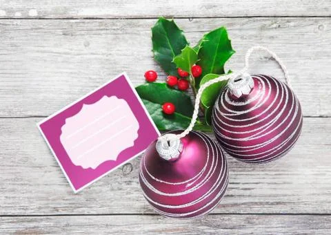 Christmas tag background Stock Photos