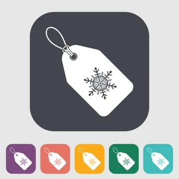 Christmas tag Stock Illustration