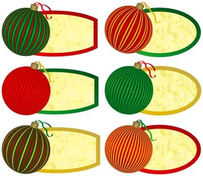 Christmas tags Иллюстрация