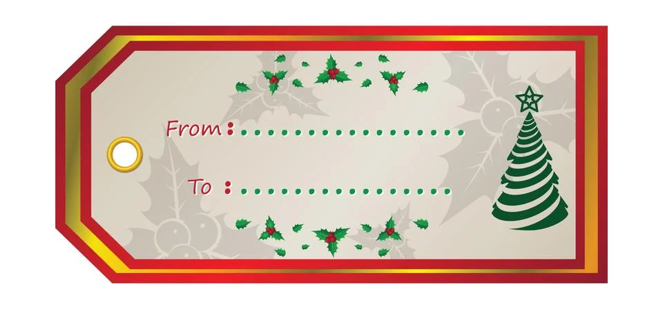 Christmas tags Stock Illustration