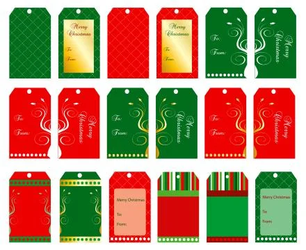 Christmas Tags Stock Illustration
