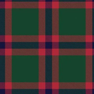 Christmas Tartan plaid textile pattern design in green, red, and navy for f.. Stock Illustration