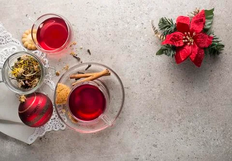 Christmas tea Stock Photos