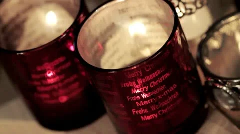 Christmas tealights Stock-Footage 24669134