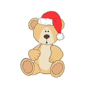 Christmas Teddy bear Stock Illustration