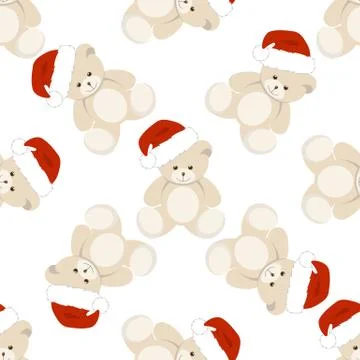 Christmas Teddy Bear Stock Illustration