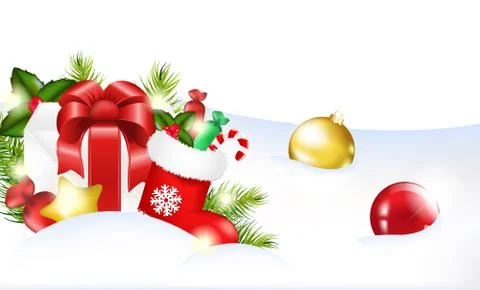 Christmas template Stock Illustration