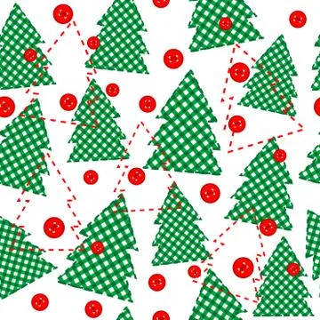 Christmas template wrapping paper in patchwork style Stock-Illustration