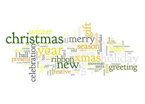 Christmas text cloud An image of nice Christmas text cloud Copyright: xZoo... Stock Photos
