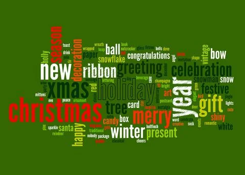 Christmas text cloud An image of nice Christmas text cloud Copyright: xZoo... Foto stock