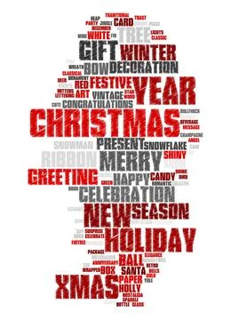 Christmas text cloud An image of nice Christmas text cloud Copyright: xZoo... 스톡 사진