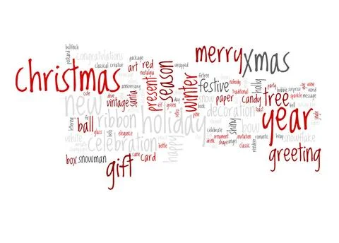 Christmas text cloud An image of nice Christmas text cloud Copyright: xZoo... 스톡 사진