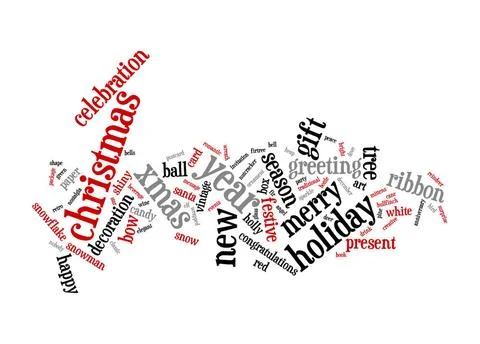 Christmas text cloud An image of nice Christmas text cloud Copyright: xZoo... 스톡 사진