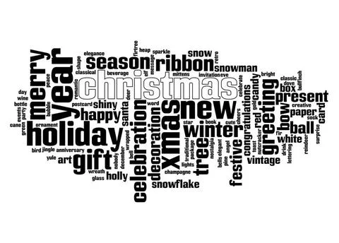 Christmas text cloud An image of nice Christmas text cloud Copyright: xZoo... Foto stock