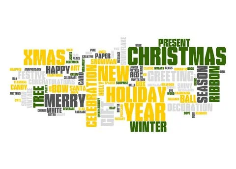 Christmas text cloud An image of nice Christmas text cloud Copyright: xZoo... Stock Photos