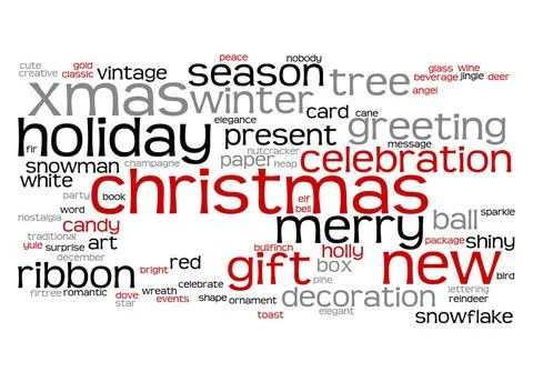 Christmas text cloud An image of nice Christmas text cloud Copyright: xZoo... 스톡 사진