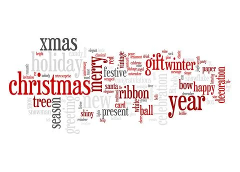 Christmas text cloud An image of nice Christmas text cloud Copyright: xZoo... Stock Photos