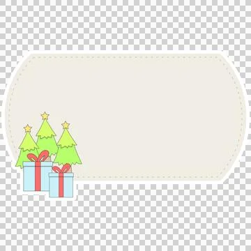 Christmas text frame Illustrazione stock