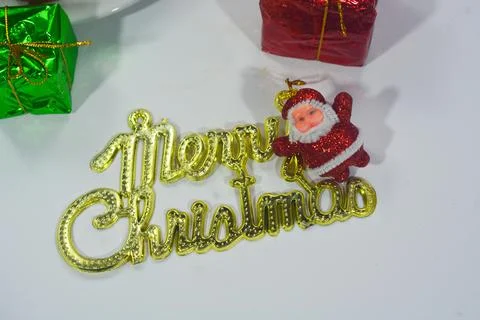Christmas theme background with white background texture Stock Photos